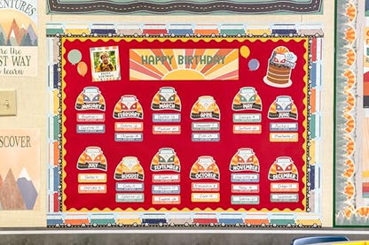 Teacher Created Resources Golden Sun Scalloped Rolled Border Trim - 50ft - Decorate Bulletin Boards, Walls, Desks, Windows, Doors, Lockers, Schools, Classrooms, Homeschool & Offices