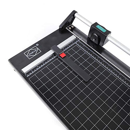 24Inch Rotary Trimmer Paper Cutter,Manual Paper Cutters Trimmers Photo Paper Cutter with Automatic Paper Weighting,Self-Sharpening for Craft Paper, Card Stock and Office Paper - color: 24 Inches-1