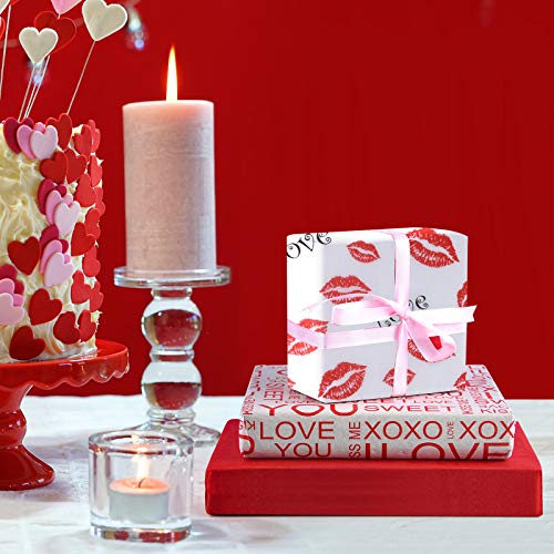 MIAHART 60 Sheets Gift Wrapping Tissue Paper Assorted 50 * 35cm Valentine's Day, Wedding, DIY Crafts, Gift Decorations