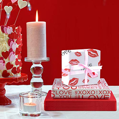 MIAHART 60 Sheets Gift Wrapping Tissue Paper Assorted 50 * 35cm Valentine's Day, Wedding, DIY Crafts, Gift Decorations