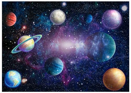 Outer Space Backdrop Starry Galaxy Banner for Baby Boys Girls Planet Theme Birthday Party, Ladvis 82.7"x59" Nebula Photography Background Photoshoot Decorations Photo Studio Props Cake Table Decor - size: 82.7"x59"