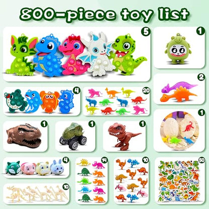800Pcs Party Favors for Kids 6-12, Fidget Toys Bulk for Adults, Treasure Box Toys for Classroom Prizes, Goodie Bag Fillers, Prize Box for Boys Girls, Pinata Stuffers