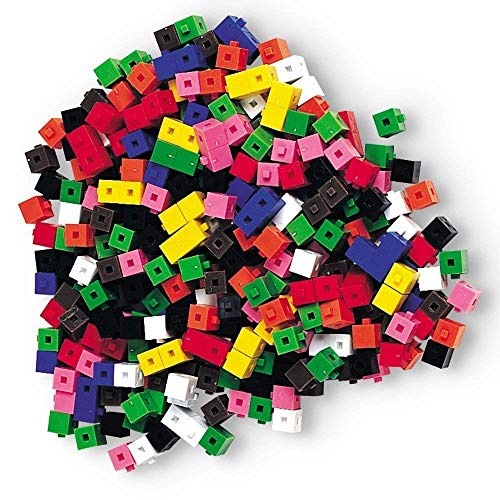 hand2mind Centimeter Cubes, Plastic, Connecting, Math manipulatives, Counting for Kids, counters, Elementary Teacher Must Haves (Set of 500)