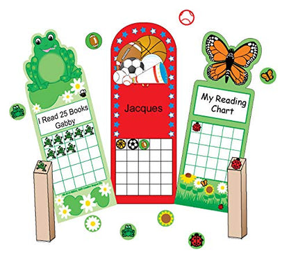 Sports Personal Incentive Chart-24 Pcs 2.75in x 7.5in Encourage Positive Reinforcement Goal Chore Homework Reading Tracker Classroom Assignments Responsibility USA Made