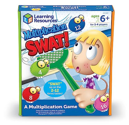 Learning Resources Multiplication Swat, Sight Swat Game, Gross Motor Skills, Critical Thinking Skills, Ages 6+