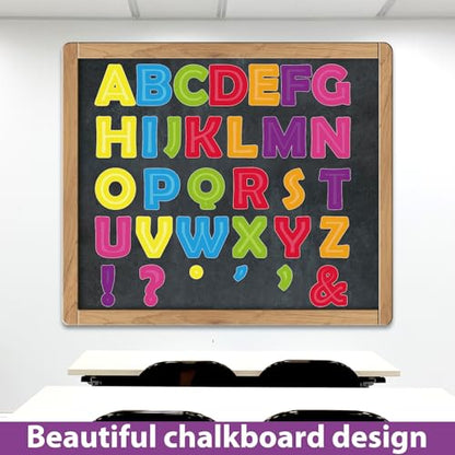 150PCS Large 7" Font Bulletin Board Letters and Punctuation Set, Colorful Classroom Alphabet Cutout for Bulletin Board Display Home School Educational Tool A Great Helper to Inspire Students' Learning - style: Third Dimension