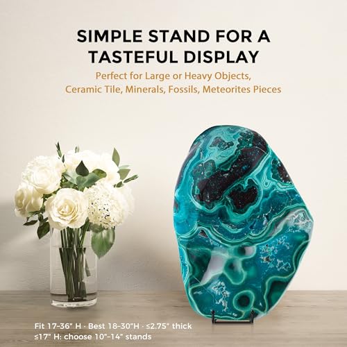 TR-LIFE 16 Inch Heavy Duty Plate Stand (2 Pack) - Metal Display Easel for Large Plates, Picture Frames, Signs, Posters, and Decorative Platters - size: 16 Inch