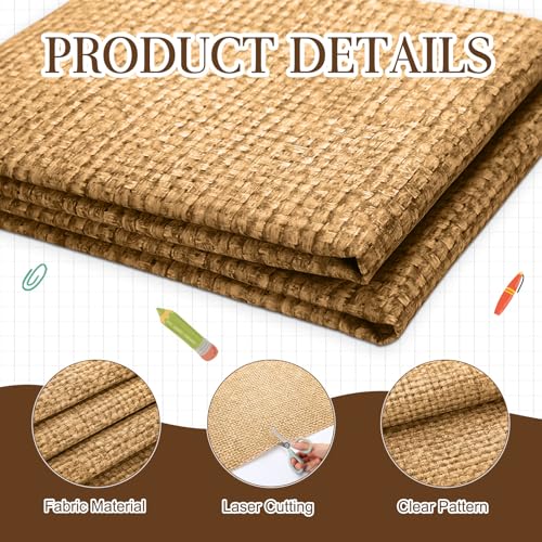 Mindsoft Bulletin Board Paper 48'' x 107'' Bulletin Boards Fabric for Classroom Back to Shcool Classroom Wall Background Decor Board Decor Pillows Curtains Crafts(1 Pc,Burlap) - style: Burlap
