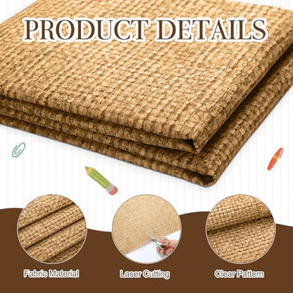 Mindsoft Bulletin Board Paper 48'' x 107'' Bulletin Boards Fabric for Classroom Back to Shcool Classroom Wall Background Decor Board Decor Pillows Curtains Crafts(1 Pc,Burlap) - style: Burlap