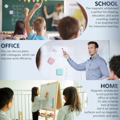 XKDOUS 35 Pack Square Magnetic Dry Erase Eraser, 2x2 Inch Small Whiteboard Eraser for Kids & Classroom, Mini White Board Eraser, Effective Dry Erase Board Eraser for Teachers & Students (4 Colors) - color: Blue,green,pink,purple-square