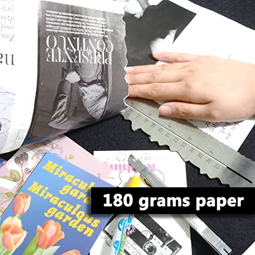 Stainless Steel Metal Paper Tearing Ruler Craft Ruler for Cutting Paper to Wavy Line Jagged and Irregular Edges 12'' Measuring Tool for Engineering School Office Architect and Drawing - style: F