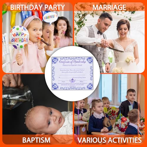 Church Membership Certificates for New Members, 25 Pcs Purple Recognition Certificate, Certificates of Membership Gifts for New Church Members, Christian Religious Favors & Supplies -29 - style: Purple-03
