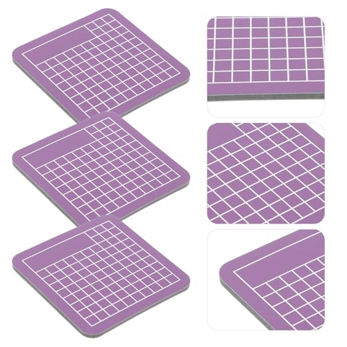 FOMIYES 3Pcs Mini Purple Double-sided Cutting Mats for Crafts DIY Engraving Art Mat Protective Crafting Surface for Paper Sewing Leather Model Making and Scrapbooking