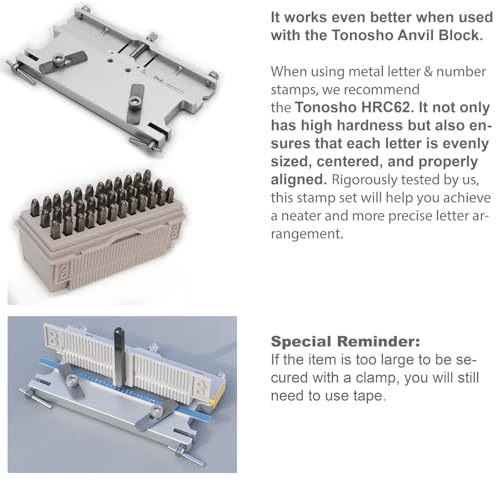 Make Your Letters Align More neatly. 36-Piece Number & Capital Letter Stamp Set (A-Z & 0-9) - 1/8" (3mm) Punch for Imprinting on Metal, Plastic, Wood,Hardness HRC 62