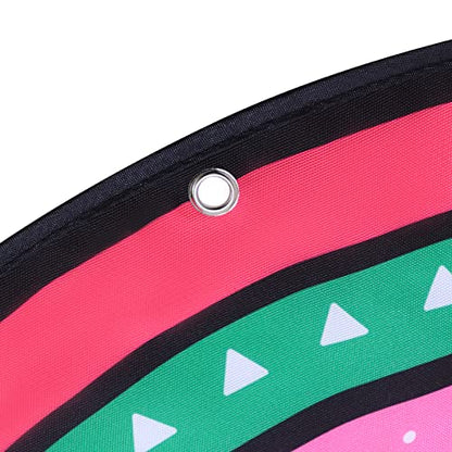 Black 7 Pocket Chart (Black Rainbow) - style: Boho Rainbow