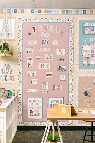 Black Painted Dots on White Better Than Paper® Bulletin Board Roll & Light Mauve Better Than Paper® Bulletin Board Roll