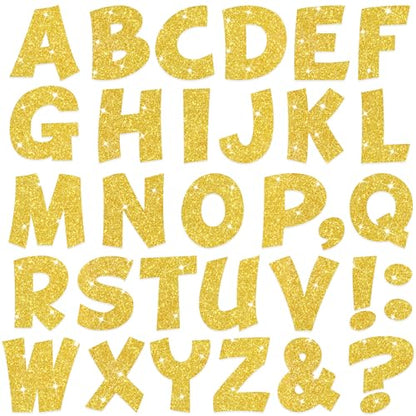 132Pcs Gold Letter Stickers Glitter Bulletin Board Letters 2.5Inch 12 Sheets Large Alphabet Stickers Self Adhesive Vinyl Poster Boards Letters for Mailbox Classroom Home Party Deco(12,Gold,2.5 Inch) - color: Gold, size: 2.5 Inch