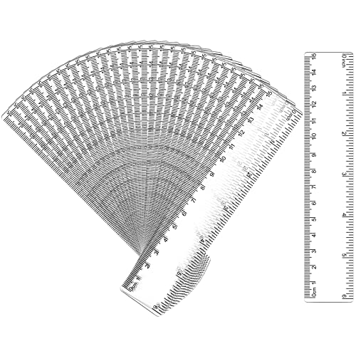 32 Pack 6 Inch Mini Rulers Bulk Plastic Small Rulers with Inches and Centimeters, Drafting Measuring Tool Set for Classroom Kids Student School Office Supplies(6 Inch,Clear) - color: Clear