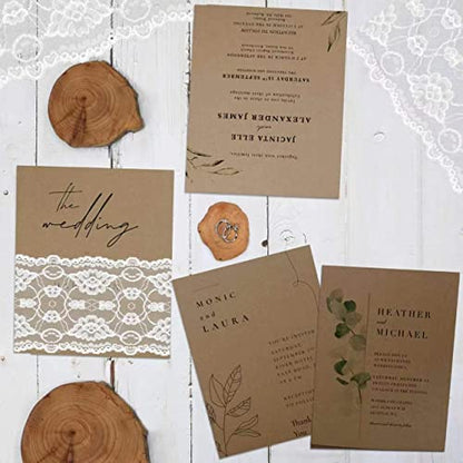 24 Sheets Brown Cardstock 8.5 x 11 Kraft Paper, Goefun 80lb Card Stock Printer Paper for Invitations, Menus, Crafts, DIY Cards - color: brown