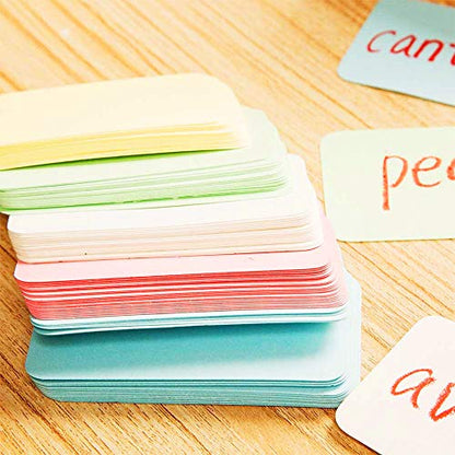 Blank Paper Message Card Business Cards Vocabulary Word Card Index Cards - About 100 pcs (Pastel) - color: Pastel/100PCS