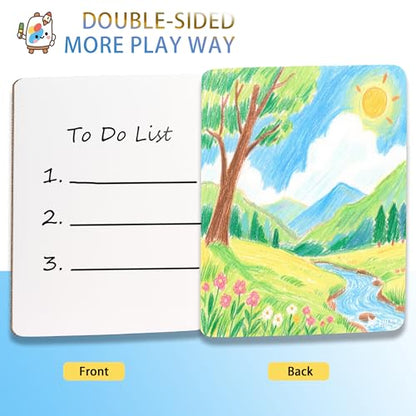 Small Dry Erase Whiteboard, 9 x 12 Inches White Board for Kids, Students, Study, Team, Target, Mini Dry Erase Board(4 Pack)