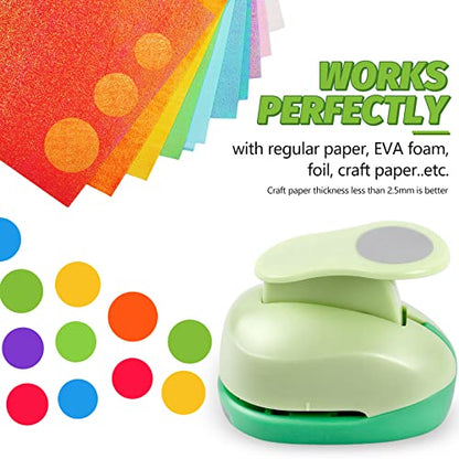 UCEC Paper Punch, 3 Inch XL Size Circle Punch Large Hole Puncher Paper Circles Craft Puncher Handmade Paper Punches for Crafting Scrapbooking Cards Arts Fun Projects Back to School Supplies - color: Circle, size: 3 Inch