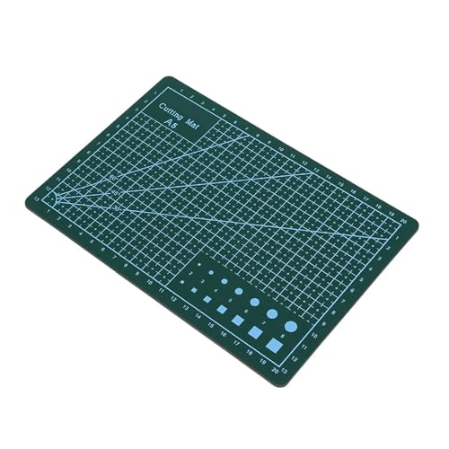 SUNGOOYUE Cutting Mat A5 PVC Self Healing Cutting Board 21 X 15cm Grid Surface Table Protection for Craft Sewing Drawing and Hobby Users Easy to Use for Home Office (Green) - color: Green