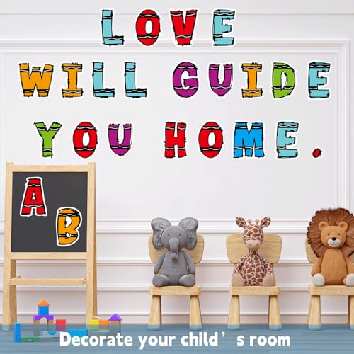150 PCS Large 6" Bulletin Board Letters Set, Colorful Crayon Themed Classroom Alphabet Cutout Letter for Bulletin Board Display Home School, A Great Helper to Inspire Students' Learning Interest - style: Colorful Crayon