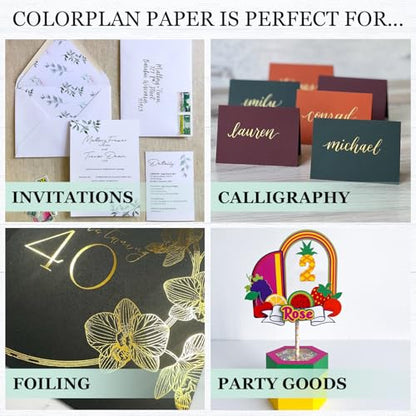 Cardstock Warehouse Colorplan New Blue Cardstock Paper – 25 Sheets, 8.5 x 11" – 100 lb. / 270 GSM Premium Matte Cover Cardstock for Invitations, Card Making, Scrapbooking & DIY Projects - color: New Blue