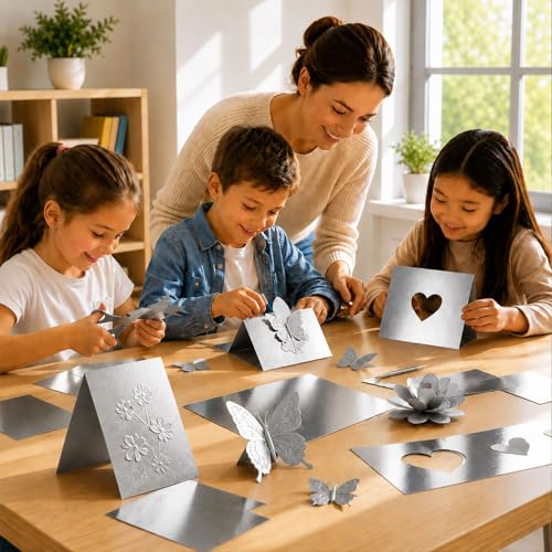 25 Sheets Metallic Silver Cardstock Paper Cardstock 8.5 x 11 Shimmer Sheets 250gsm/92lb Heavyweight Scrapbook Paper for Certificates, Invitations, Greeting Cards, Crafts, Graduations (Sliver) - color: Silver