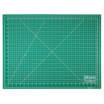 Breman Precision 18x24 Inch Self Healing Cutting Mat – 2-Sided 5-Ply PVC Green/Black Cutting Mats for Crafts, Sewing, Quilting & DIY Projects with Durable Non-Slip Surface & Precise Grid Lines - color: Green/Black, size: 18x24