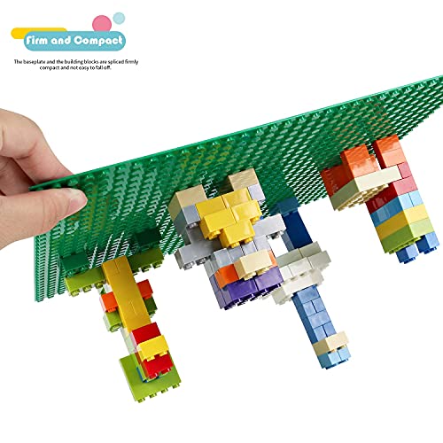 Classic Base Plates Compatible with Bricks & Baseplates, 10"x 10" and 10"x 5" Building Base Combo Set, Thick Boards Base Plates Can Be Used to Build Double Layer Buildings - 3pcs - size: 3PCS