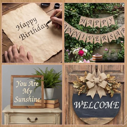 1/3, 1/2, 3/4, 1, 3/2, 2 Inch Letter Stencils for Painting,45 Pack Alphabet and Number Stencils for Crafts Reusable for Art Projects Scrapbook Home Decor - size: Small