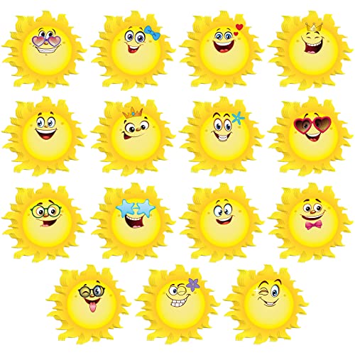 Zonon 90 Pcs Sun Cutouts Classroom Bulletin Board Decoration for Office Classroom Party Bulletin Board Wall Chalkboard Home Decor - style: Sun Style