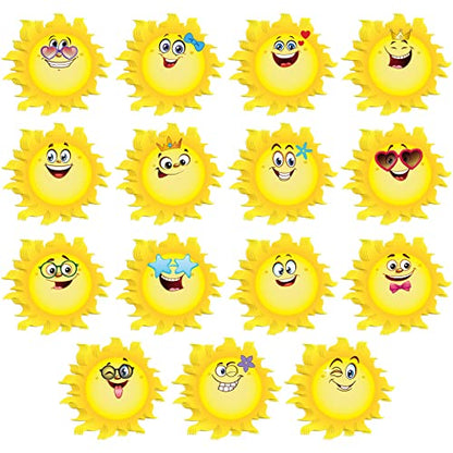 Zonon 90 Pcs Sun Cutouts Classroom Bulletin Board Decoration for Office Classroom Party Bulletin Board Wall Chalkboard Home Decor - style: Sun Style