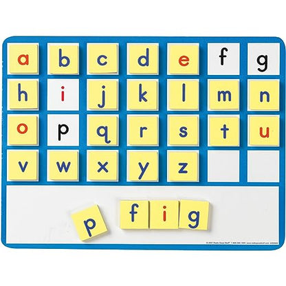 Really Good Stuff EZread Magnetic Word Building Kit - 1 Tray, 52 Letters