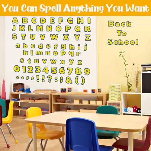 162pcs Back to School Cartoon Story Bulletin Board Letters Set Classroom Decorations Interest Cartoon Story Classroom Alphabet Cutout Letter for Bulletin Board School Classroom Home Display