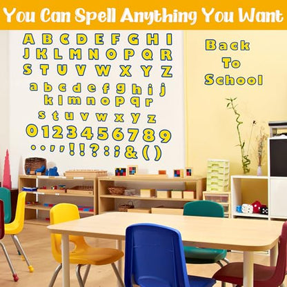 162pcs Back to School Cartoon Story Bulletin Board Letters Set Classroom Decorations Interest Cartoon Story Classroom Alphabet Cutout Letter for Bulletin Board School Classroom Home Display