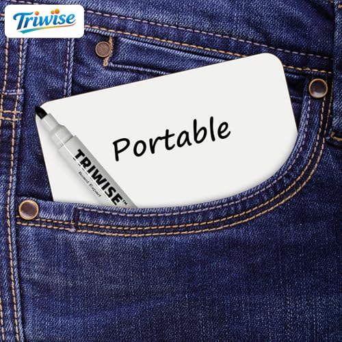 Portable Small White Board 5"x8" for Students, Personal Whiteboard Mini Lightweight Double Sided, Dry Erase Board for Kids Classroom, Individual Lapboards for Teaching with Eraser and Marker (36 Pack)