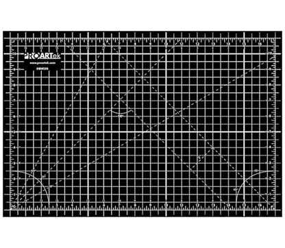 Proartek PK00006 Model GBM1218 Series 12" x 18" Professional Cutting Mat; Double-Sided Green/Black; Self-Healing; For Graphic Arts, Hobbies, Crafts, Quilting, and other Cutting Projects - size: 18"L x 12"W