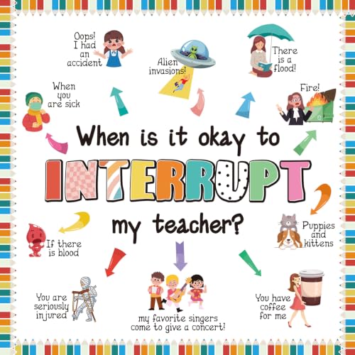 Classroom Rules Bulletin Board Decorations Back to School Teacher Must Haves Class Rule Poster Behavior Wall Decor Educational Good Habits Manner Chart Elementary Preschool Middle High School Student