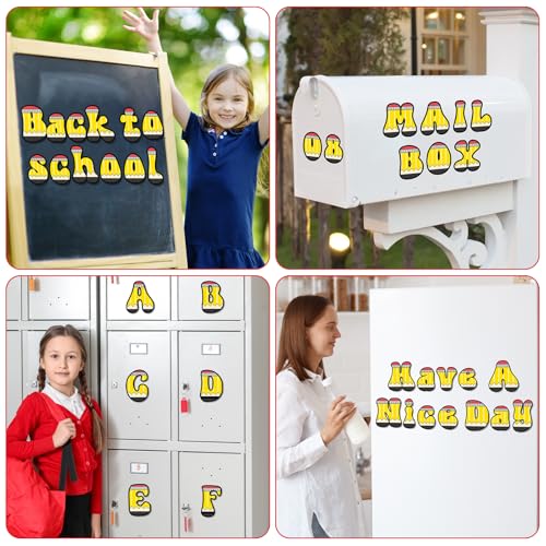 Qyeahkj 260 PCS Bulletin Board Letters for Classroom 4”Letters Combo Pack Sets Decorations Alphabet Numbers Symbols Letters for Bulletin Board Cutouts Card for Classroom Decor (Pencil) - style: Pencil