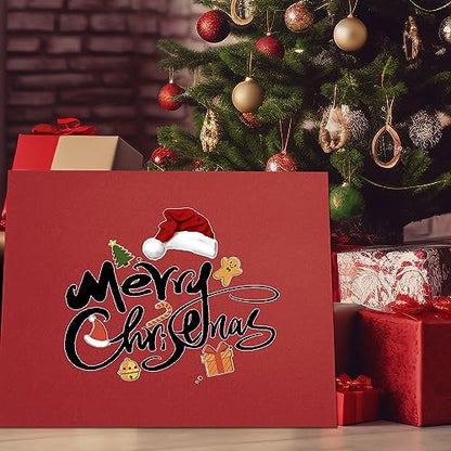 30 sheets Cardstock Paper 8 1/2 x 11 Inches for Crafts and Invitations (Christmas Green Red) - color: Christmas Green Red