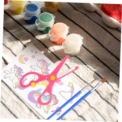 Veemoon 12Pcs Safety Scissors Plastic Blunt Tip Scissors for Preschool Crafting Comfortable Grip for DIY Projects