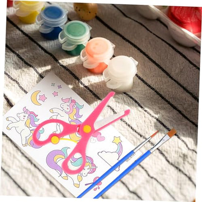 Veemoon 12Pcs Safety Scissors Plastic Blunt Tip Scissors for Preschool Crafting Comfortable Grip for DIY Projects