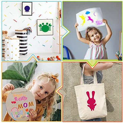 Stencils for Kids, 32 pcs Plastic Drawing Stencils Kits Animals Shape Stencils for Kids Boys Grils Crafts School Art Projects - color: Multi 32PCS