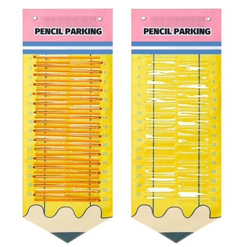 Pencil Dispenser Parking Pocket for Classroom Magnetic Pencils Hanging Chart Organizer Anchor Holder for 2026 Back to Schoo New School Year Teacher Must Have(Pencil) - style: Pencil