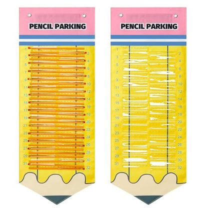 Pencil Dispenser Parking Pocket for Classroom Magnetic Pencils Hanging Chart Organizer Anchor Holder for 2026 Back to Schoo New School Year Teacher Must Have(Pencil) - style: Pencil