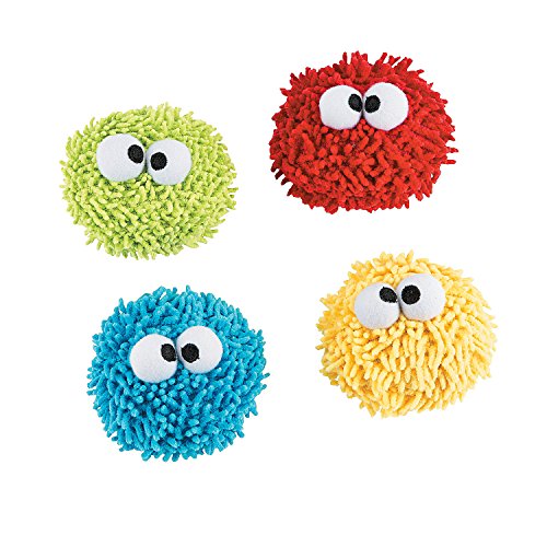 Fun Express Googly Eye Dry Erase Erasers for Kids Bulk 12 Pack - Mini Whiteboard Erasers for Classroom Must Haves | Teacher Supplies for Elementary Kindergarten | Fun Plush White Board Accessories - size: 3" x 2 3/4"