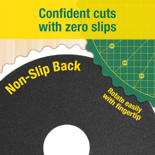 Omnigrid 360 Rotating Self-Healing Cutting Mat, 14 Inch Precision Fabric Cutting Mat with Durable Surface for Quilting, Sewing & Crafts - style: 14"